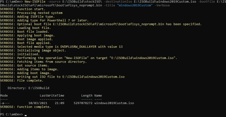 Building ISO Files with PowerShell 7 – .The Dot Source
